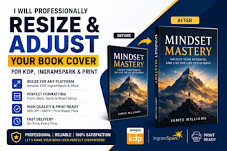 do paperback formatting, layout adjustment, and cover design
