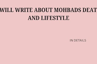 write about mohbads death and lifestyle