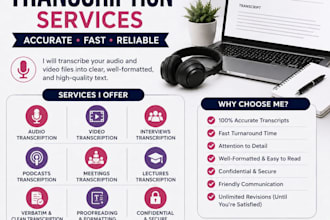 transcribe your audio and video fast and accurately