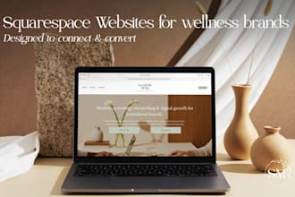 design a squarespace website for wellness brands