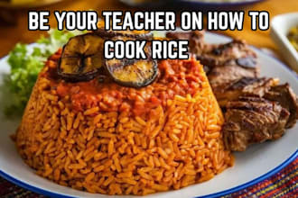 teach you how to cook jollof rice and chincken