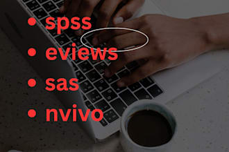 do tasks related to spss, stata, eviews, sas, excel and reports