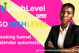 build gohighlevel booking funnel with calendar automation