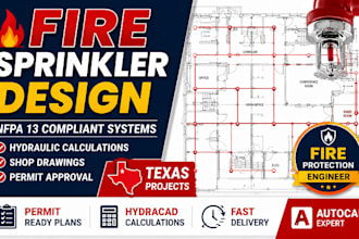 design texas fire protection sprinkler plans for permit approval