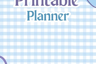design a printable planner in canva