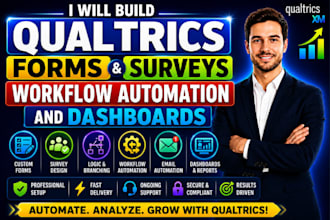 build qualtrics forms surveys workflow automation and dashboards