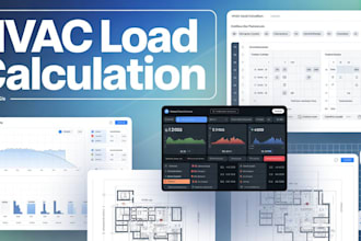 perform hvac load calculation and equipment sizing