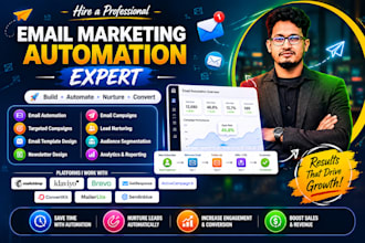 setup klaviyo, mailchimp email marketing automation flows