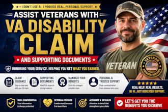 assist veterans with VA disability claim and supporting documents