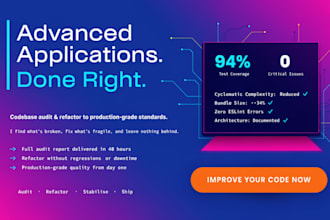 audit and refactor your project codebase to production grade standards