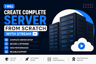 create complete server from scrach with stream