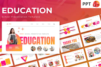 do professional powerpoint presentation design educational webinar slides