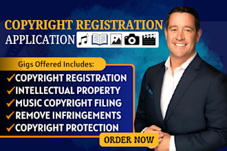 file copyright registration for songs, music, book, logo, art
