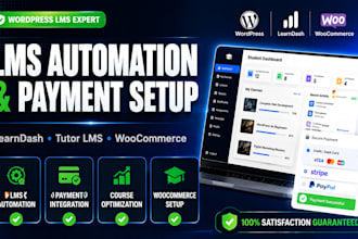 automate and optimize your wordpress lms website with payment integration