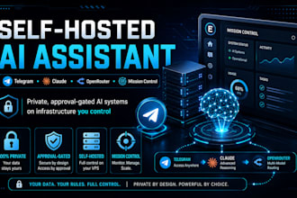 set up a self hosted ai assistant with telegram and claude