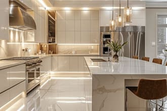 do 3d interior design, dinning, kitchen, bathroom, bedroom design and 3d render