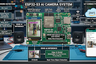 design esp32 s3 ai camera, wake word detection and edge ai iot systems