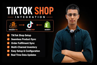 integrate shopify, amazon to tiktok shop for product sync and order automation
