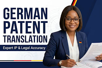 provide expert german patent and IP law translation