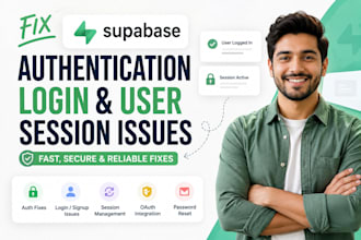fix supabase authentication, login, and user session issues