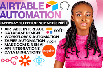 setup airtable database airtable automation dashboard softr webapp and workflow