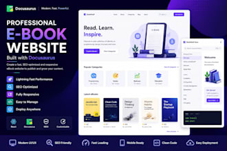 build a professional documentation website for saas, API or ebook