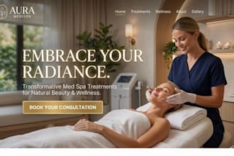 design squarespace med spa website aesthetic clinic and beauty website