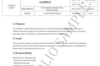 create sop, work instructions and manufacturing documents