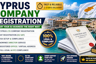 register your cyprus company, vat, tax compliance, and business setup, address