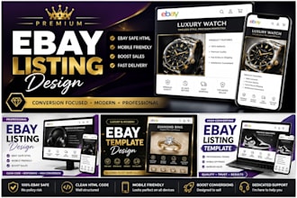 design professional ebay HTML listing templates