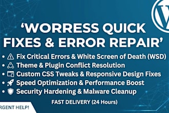 fix wordpress errors, CSS issues or plugin conflicts
