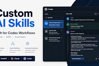 design custome ai assistant skills and prompt workflow
