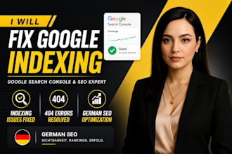 fix google search console, indexing, 404 errors, german SEO, XML sitemap speedup