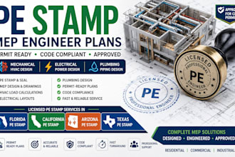 florida pe stamp california stamp arizona stamp engineer plan mep texas