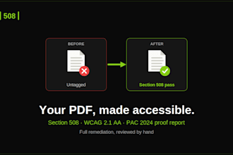 remediate your PDF for section 508 and wcag accessibility