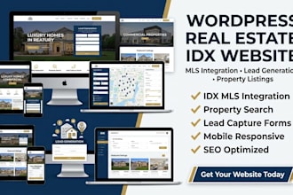 build german real estate investor website with idx mls listings using wordpress
