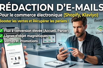 write high converting french ecommerce email copywriting marketing