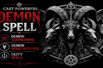 cast powerful demon spell, demon summoning, demon work with you, deity spell