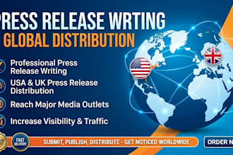 do USA UK press release publish PR distribution submit press release writing
