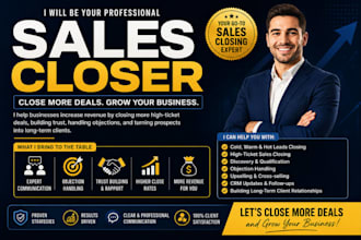sales closer b2b sales closer saas sales closer sales representative b2b sales