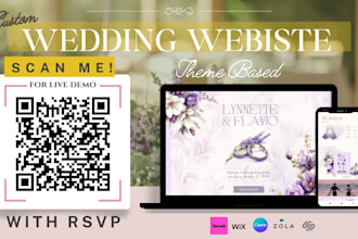 make personalised themed based wedding website with rsvp the knot, zola, canva