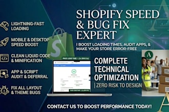 fix shopify bugs and optimize shopify store speed