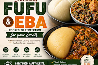cook fufu and eba for your events