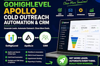 connect gohighlevel apollo cold outreach automation CRM
