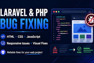 fix HTML CSS javascript or PHP issues on your website