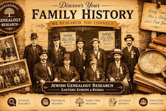 research jewish genealogy records and build your family tree