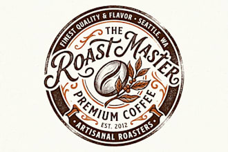 design a vintage retro hipster and classic commercial logo