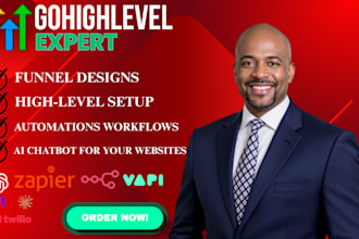 be your gohighlevel expert, ghl funnels, ghl CRM, ghl automation, ghl ai chatbot