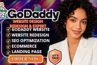 godaddy website design, redesign godaddy website, design godaddy website