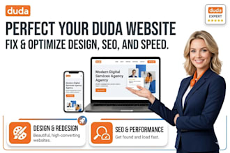 do duda website design, duda website redesign duda bug fix and duda maintenance